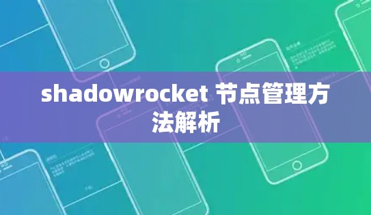 shadowrocket 节点管理方法解析