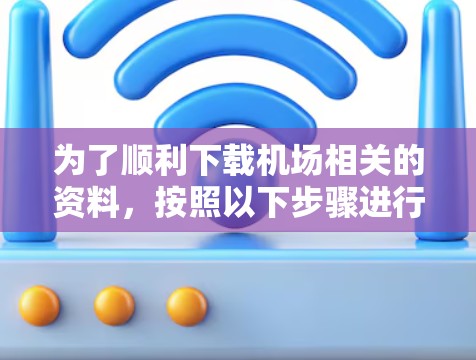 为了顺利下载机场相关的资料，按照以下步骤进行