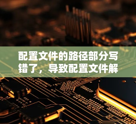 配置文件的路径部分写错了,导致配置文件解析失败。以下是对配置文件路径的建议 配置文件的路径部分写错了,导致配置文件解析失败。以下是对配置文件路径的建议